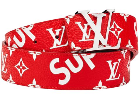 supreme x louis vuitton belt|louis vuitton supreme red belt.